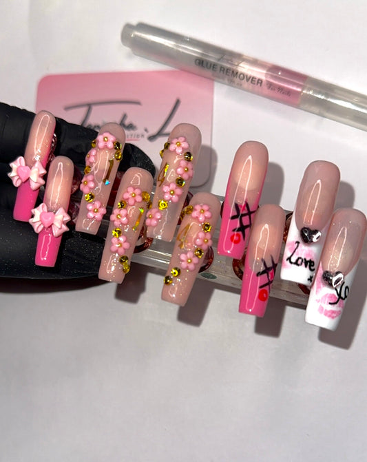 Be Mine (L-3XL) - press on nails - set of 10