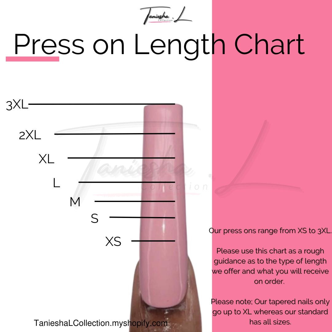 Sea View (L-3XL) - press on nails - set of 10