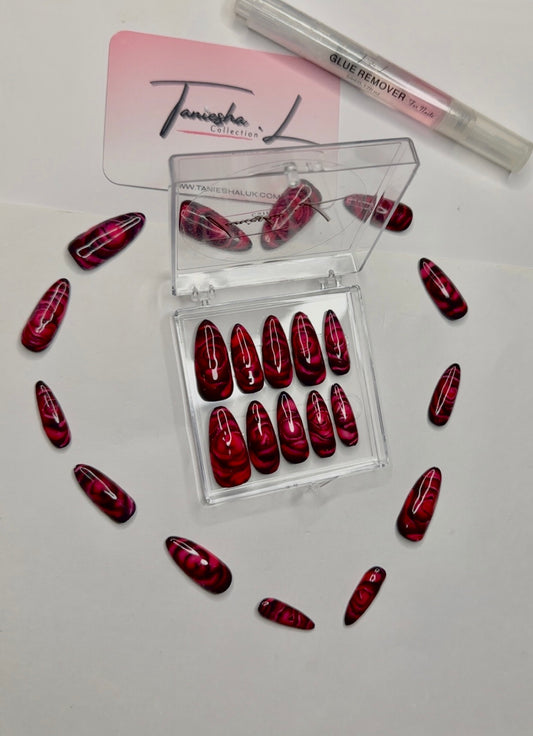 Rose (XS-M) - press on nails - set of 10