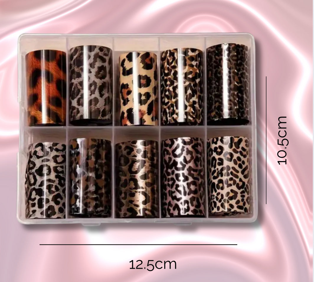 Leopard Print - Nail Transfer Foil Stickers